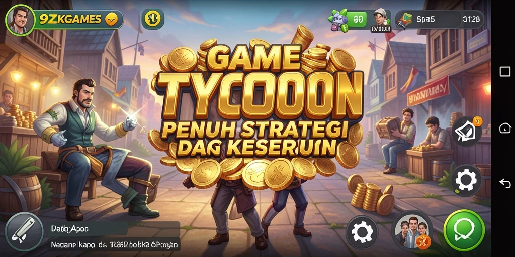 Tampilan gameplay menarik dari 9ZKGAMES yang penuh strategi Tycoon.