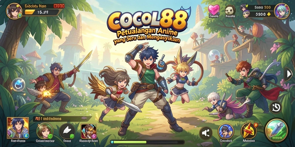 Tampilan gameplay Anime COCOL88 menampilkan aksi seru dan visual memukau.