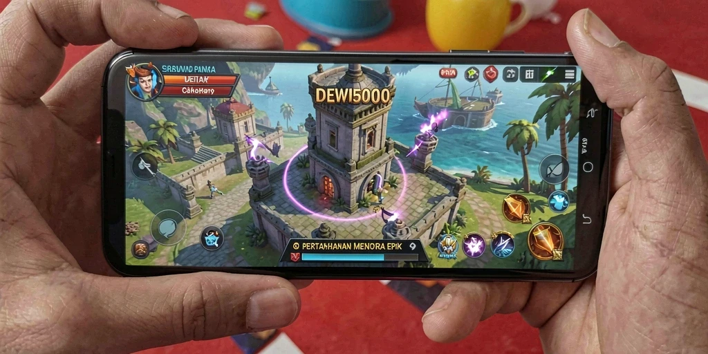 Tampilan gameplay DEWI5000 yang seru dan menegangkan.