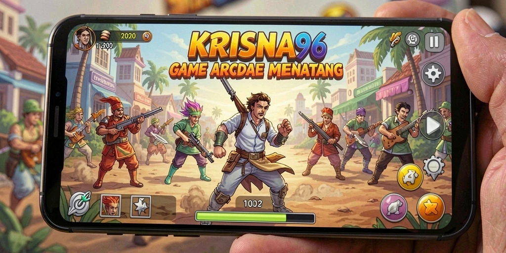 Gameplay KRISNA96 yang seru dengan rintangan menantang.