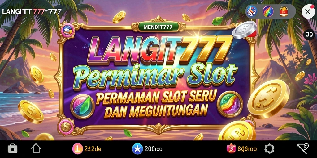 Tampilan gameplay menarik dari LANGIT777 yang memikat hati para pemain Slot.