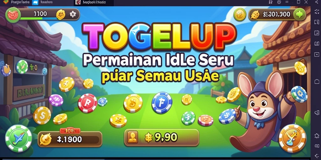 Screenshot TOGELUP menampilkan gameplay Idle yang menarik.